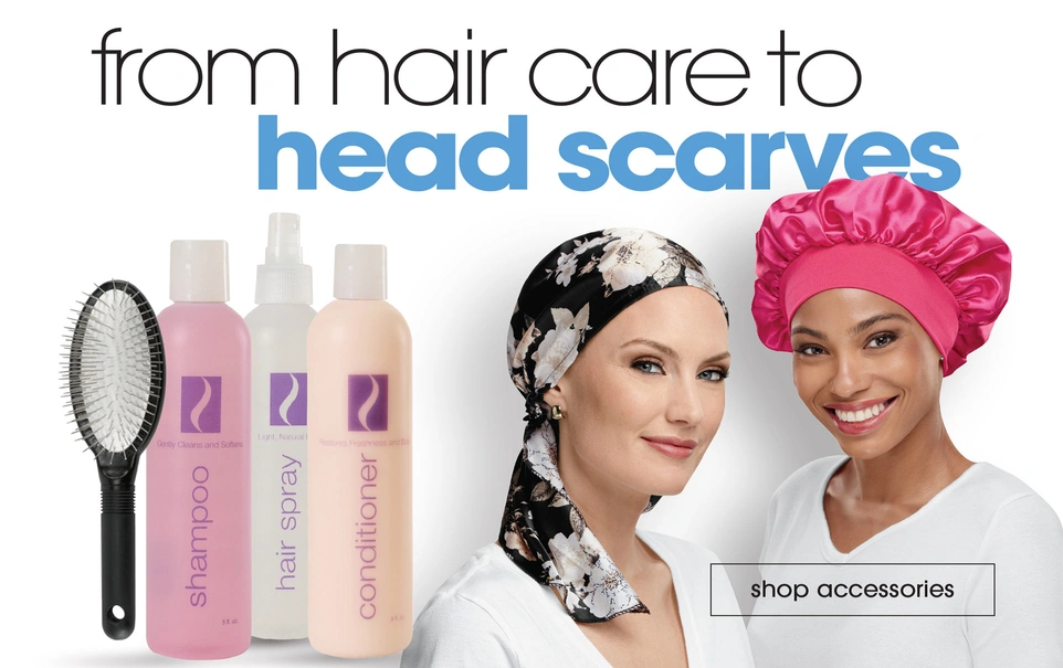 from hair care to head scarves (BUTTON: shop accessories)