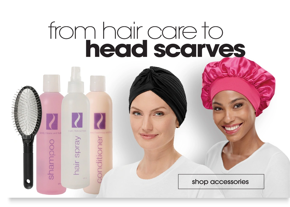 from hair care to head scarves (BUTTON: Shop Accessories)