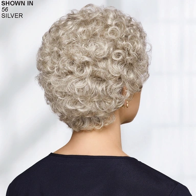 Genie Wig by Paula Young in Brunette Curly Short Wig
