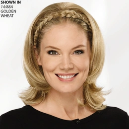 Product image for Braided Headband with Long Bob Hair Piece
