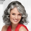Bobby Lace Front WhisperLite® Mid-Length Curly Bob Wig by Paula Young® (image 1 of 3)