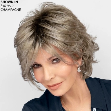 Windswept Short Wavy Shag Wig by Jaclyn Smith (image 1 of 2)