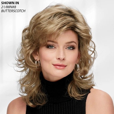 Marl WhisperLite® Long Layered Wavy Wig (image 1 of 2)