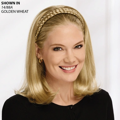 Double Braid Headband Hair Piece with Long Hair by Paula Young® (image 1 of 1)