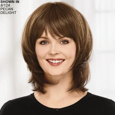 Curlable Mid-Length Topper VersaFiber® Hair Piece by Paula Young®