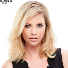Product image for EasiCrown 12" Remy Human Hair Topper Hair Piece