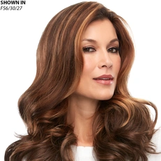 easiPart French 18" Remy Human Hair Topper Hair Piece by Jon Renau®