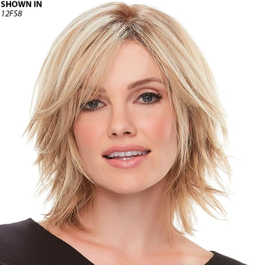 Top Form 6-8" Remy Human Hair Topper Hair Piece by Jon Renau® (image 1 of 3)