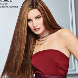 Product image for Glamour and More Remy Human Hair Lace Front Wig
