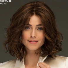 Brooklyn Mid-Length Wavy Lace Front Monofilament Wig