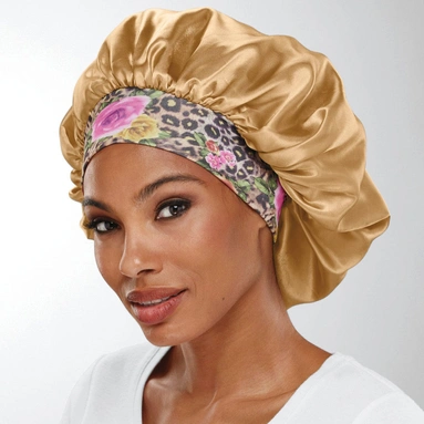 Printed Satin Sleep Bonnet by Especially Yours® (image 1 of 3)