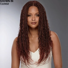 Porsha Center Part Long Braided Lace Front Wig