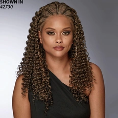 Leilani Lace Front Long Curly Braided Wig