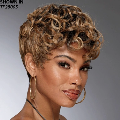 Skyla Short Curly Pixie Wig by Especially Yours® (image 1 of 3)