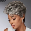 Pia Human Hair Blend Short Wavy Wig (image 1 of 3)