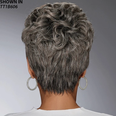 Pia Short Wavy Human Hair Blend Wig by Especially Yours Wig