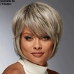 Neshla Human Hair Blend Short Straight Stacked Bob Wig (image 1 of 3)