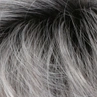 CHROMT1B|Gray & White w/ 25% Medium Brown Blend & Off Black Roots